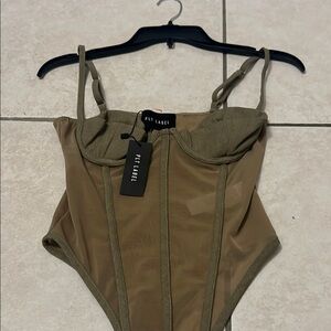 Olive Green Bodysuit